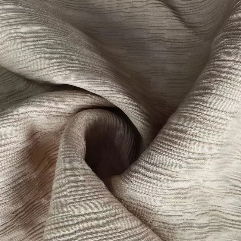 Jacquard jednostruka najlonska rajonska tkanina s izrazito nabranom teksturom